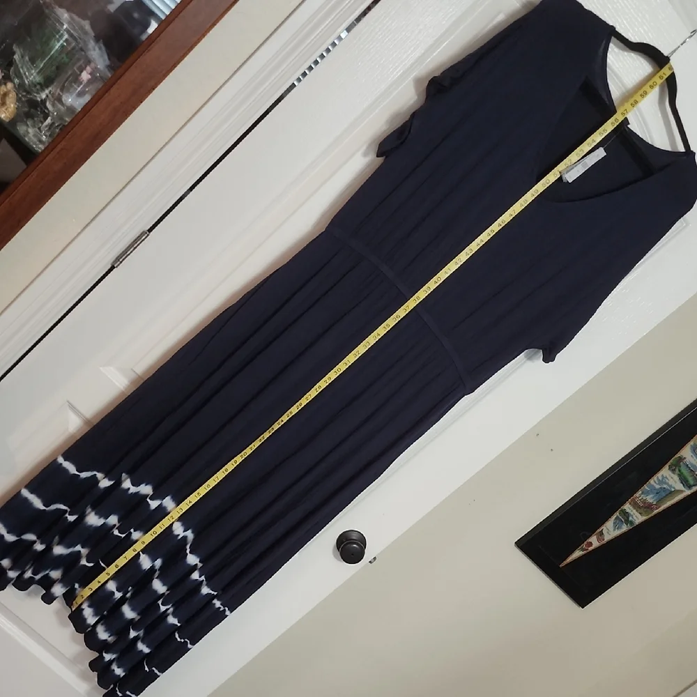 Lane Bryant Navy Blue Tie-Dye Maxi Dress NWT - Picture 5 of 6